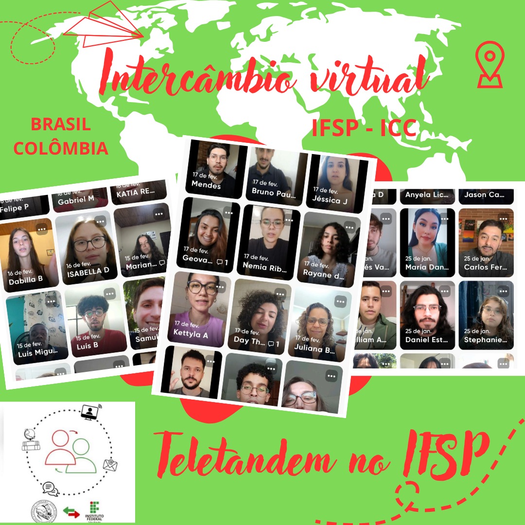 Intercâmbio virtual com a Colômbia Teletandem no IFSP 2024